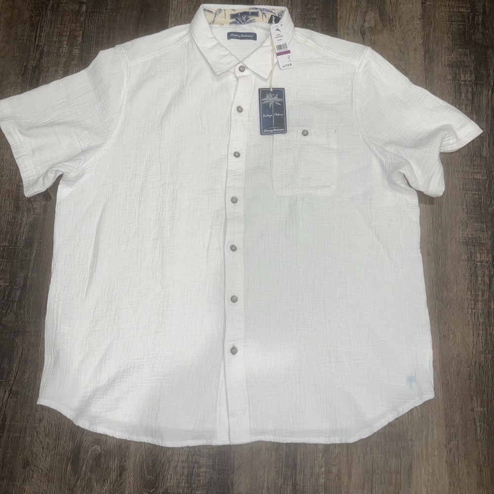 NEW Tommy Bahama~XXL~Beachside Cruiser, Short-Sleeve, Indigo Palms